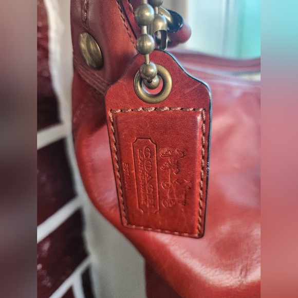 "COACH" Rust Color Leather Crossbody or Shoulder Bag - Picture 3 of 5